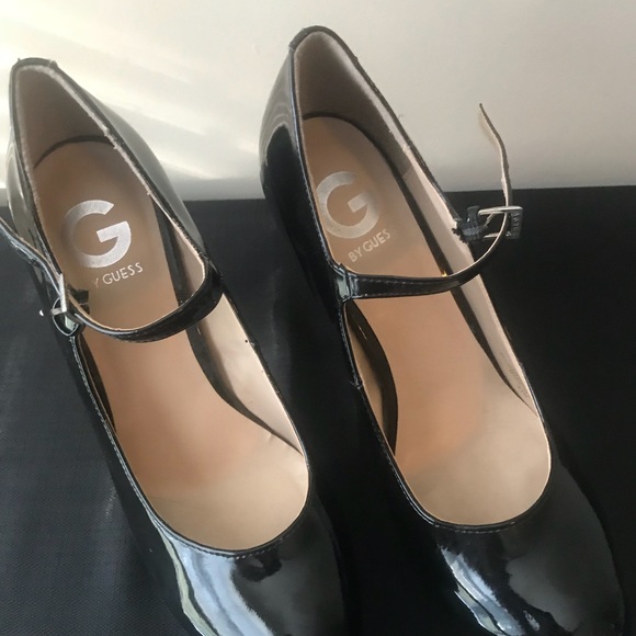 G by Guess Blk patent leather platform Mary Jane - Picture 2 of 3